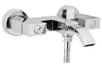 Edge Wall Mounted Bath Shower Mixer Tap and Kit