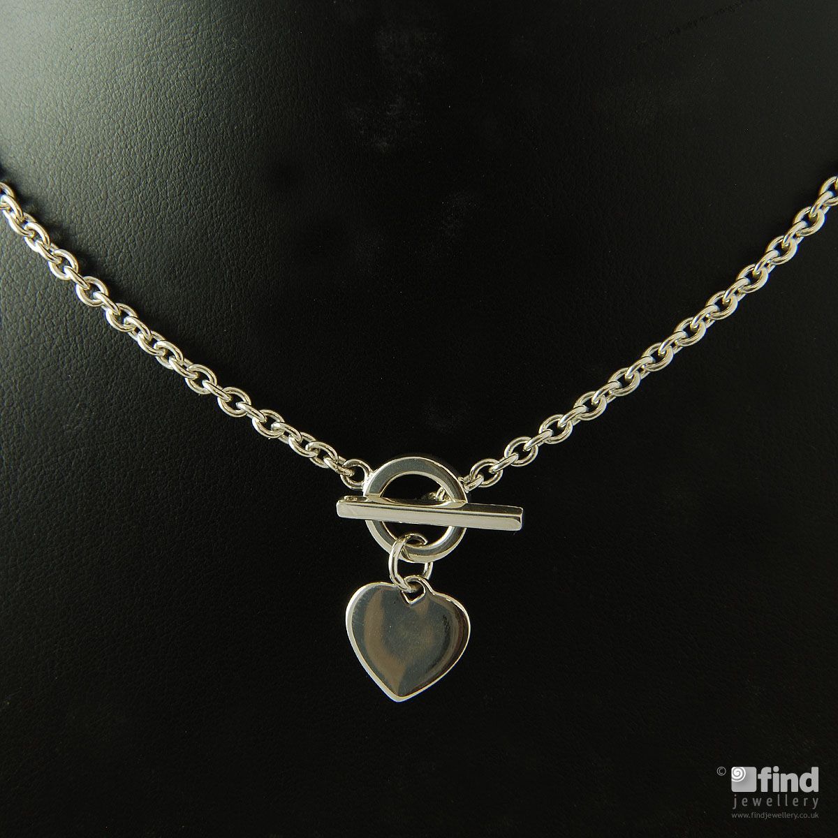 Dew Silver Dew Sterling Silver Heart Necklace