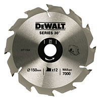 DEWALT 150x20mm 12T TCT Circular Saw Blade