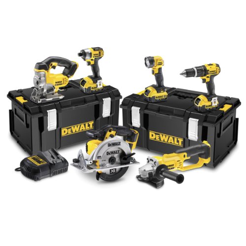 DeWalt  18V XR Lithium-Ion Cordless Package with 3 x 4Ah Batteries (6 Pieces)