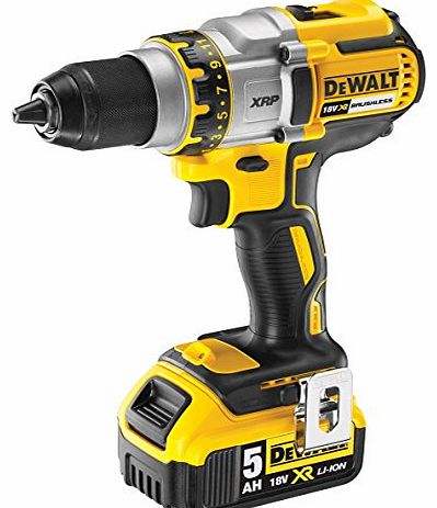  DCD990P2-GB Cordless XR 3-Speed Brushless Drill Driver with 2 x 5Ah Batteries