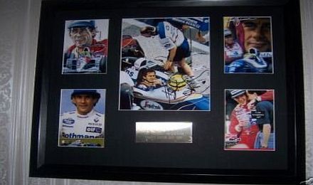 DGM Ayrton Senna Framed Autograph Display Motorsports / Motorsport Memorabilia