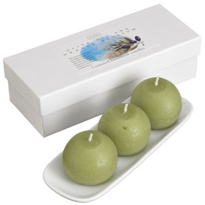 Di Palomo Olive Oil and Orange Blossom Candles- Set of 3