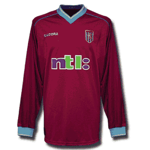 Diadora 01-02 Aston Villa Home Long-sleeve shirt