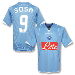 07-08 Napoli Home shirt + Sosa No.9