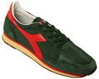 Diadora Ed Moses Green/Red Trainers