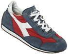 Equipe Red/White/Blue Stonewashed Trainers