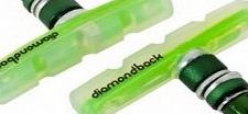 Diamondback Brake Blocks / Pads - GREEN / CLEAR