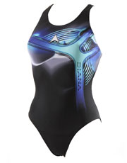 Allure Swimsuit - Black and Blue