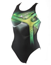 Allure Swimsuit - Black and Green