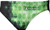 Diana, 1294[^]256534 Argyle Brief - Black and Green