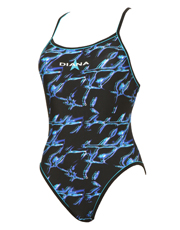 Georgia Swimsuit - Black and Blue