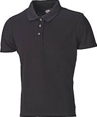 Dickies, 1228[^]4268H Fitted Ladies Polo Shirt Black Medium