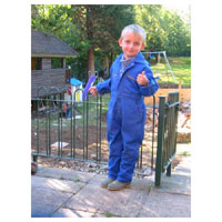 Dickies Junior Redhawk Overall Royal Blue Size 26