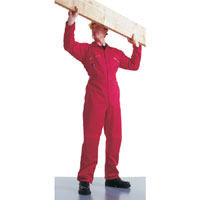 Dickies Mens Redhawk Boiler Suit / Coverall Red 42 Tall Leg