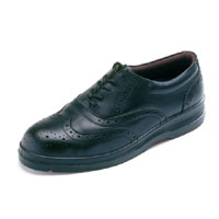 Mens Safety Brogue Shoes Steel Toe Caps Black Size 12