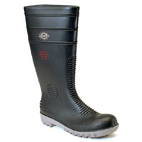 Mens Super Safety Wellington Boots Steel Toe Caps Black Size 10