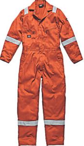 Dickies, 1228[^]3231F WD2279 Zip Front Coverall Orange Large