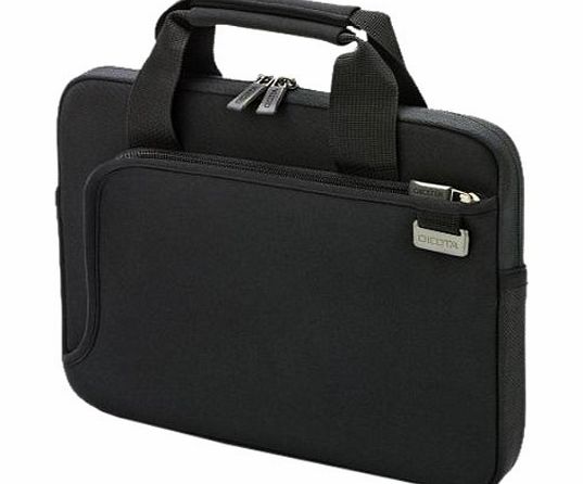 Dicota D30399 SmartSkin 10-11.6 Inch Neoprene NoteBook Case with Additional Document Pocket - Black