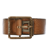 Boomer Brown Leather Buckle Belt