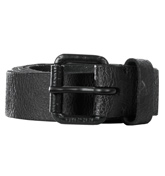 Brian Black Extra Tough Leather Buckle Belt