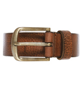 Britain 2 Brown Leather Buckle Belt