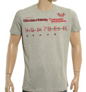 Grey T-Shirt with Red Printed Logo