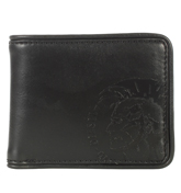 Happpy Neela Small Black Leather Wallet