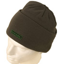 Khaki Hat with Green Stitched Logo