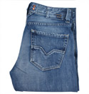 (Larkee) Faded Button Fly Jeans 32 Leg