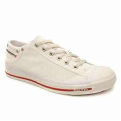 Male Exposure Low Fabric Upper in White and Silver