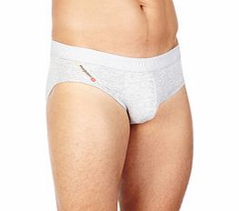 Marl grey cotton blend briefs