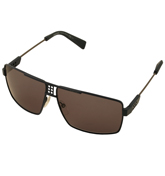 Matte Blue Metal Square Shape Sunglasses