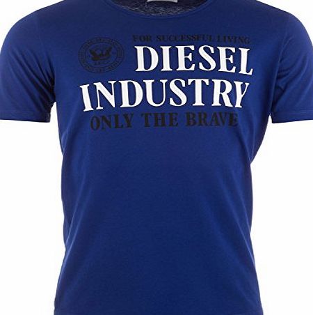 Diesel Mens Diesel T-Shirt In Various Colours, Blue, Small