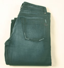 Mens Faded Black Button Fly Bootleg Jeans - 34 Leg