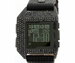 Diesel Mens Tiptronic Black Leather Strap Watch