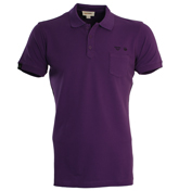 Milpa Purple Pique Polo Shirt