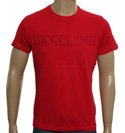 Red T-Shirt with Grey Printed Logo