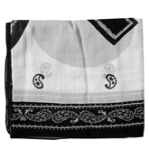 Stotem Black and White Scarf