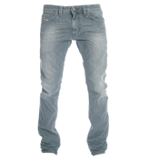 Thanaz 8QP Faded Grey Skinny Fit Jeans -