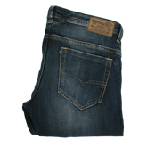 Thavar 08B9 Mid Denim Slim Fit Jeans -