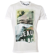 Trevelyan White T-Shirt with Printed Design