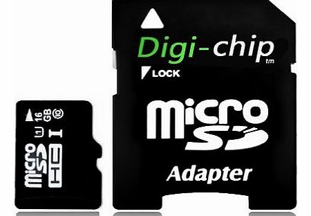 Digi-Chip HIGH SPEED 16GB CLASS 10 UHS-1 MICRO-SD MEMORY CARD - MADE WITH SAMSUNG MEMORY CHIPS - COMPATIBLE WITH MOBILE PHONES AND TABLET PC