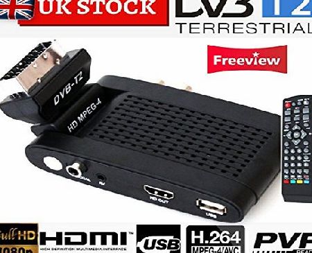 SCART FREEVIEW, DIGITAL TV RECEIVER RECORDER TUNER SET TOP BOX, USB MEMORY RECORDER, SD CARD READER, HINGED for LCD TVs by Digi-fun