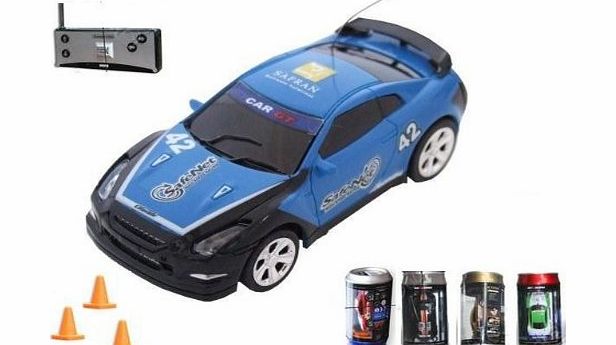 Digital Additions Micro Remote Control RC Car in a Coke Can 1:64 Scale (Blue) 40MHZ
