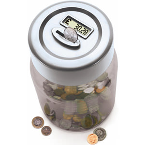 Digital Coin Counting Money Bank