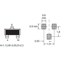 Diodes Inc. BZX84C8V2 SOT-23 8.2V ZENER DIODE (RC)