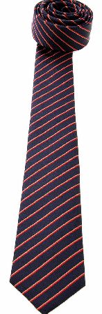 Dior Homme Silk Stripe Tie Navy