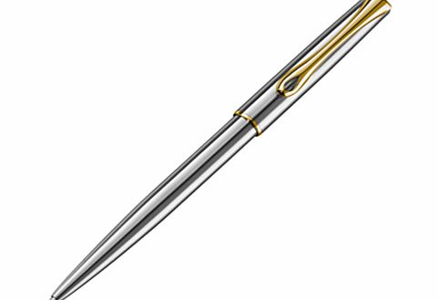 Diplomat Traveller Ballpoint Pen, Silver/Gold