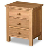 Products Oakhampton 3 Drawer Bedside Chest in Ash